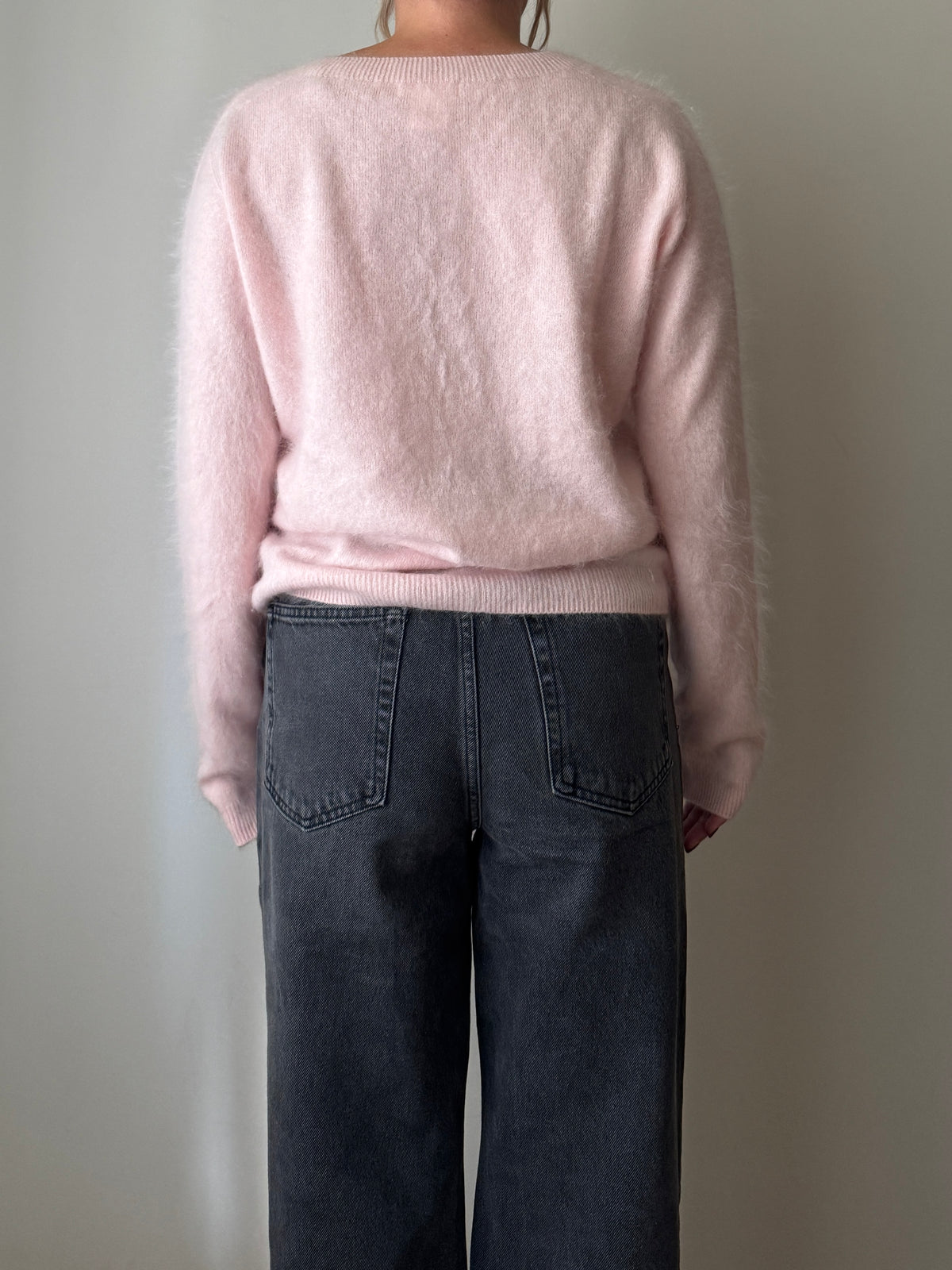 Cardigan in lana e cashmere - Pink