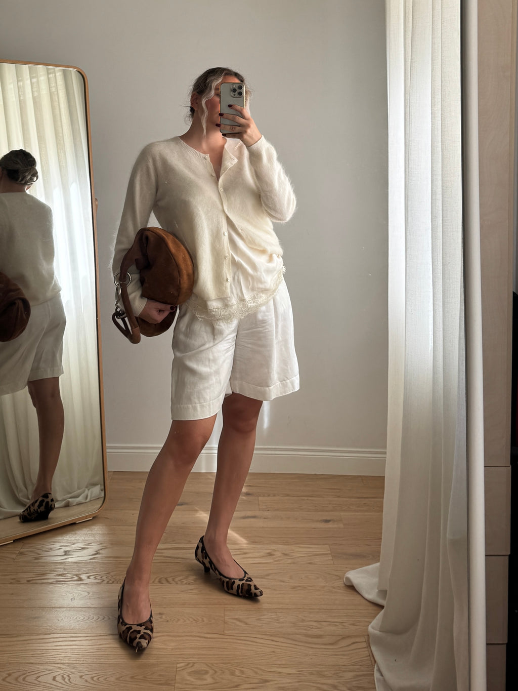 Cardigan in lana e cashmere - Milk