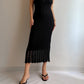 Viscose black long dress