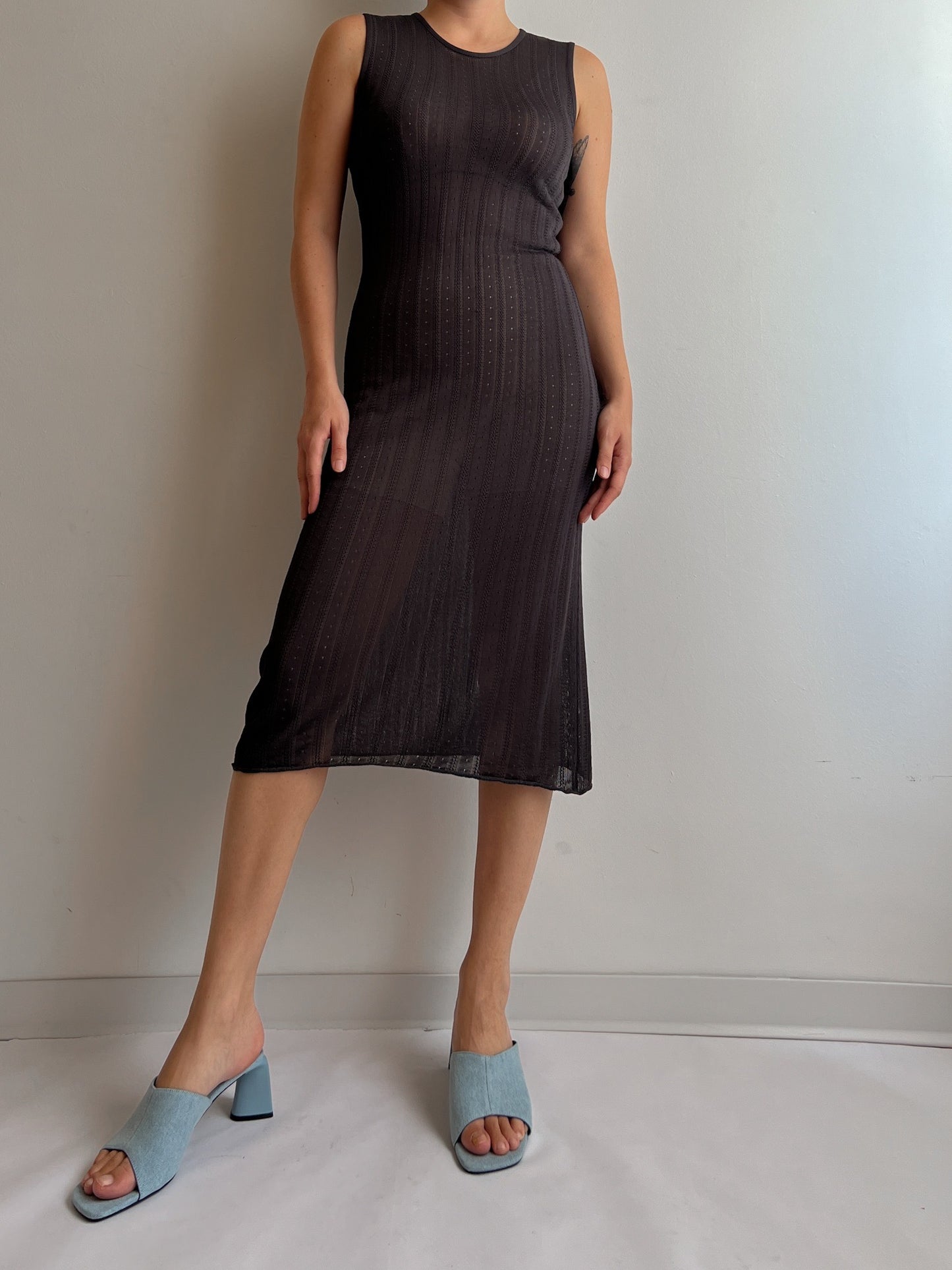 Pure viscose grey dress