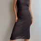 Pure viscose grey dress