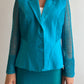 Pure linen turquoise blazer