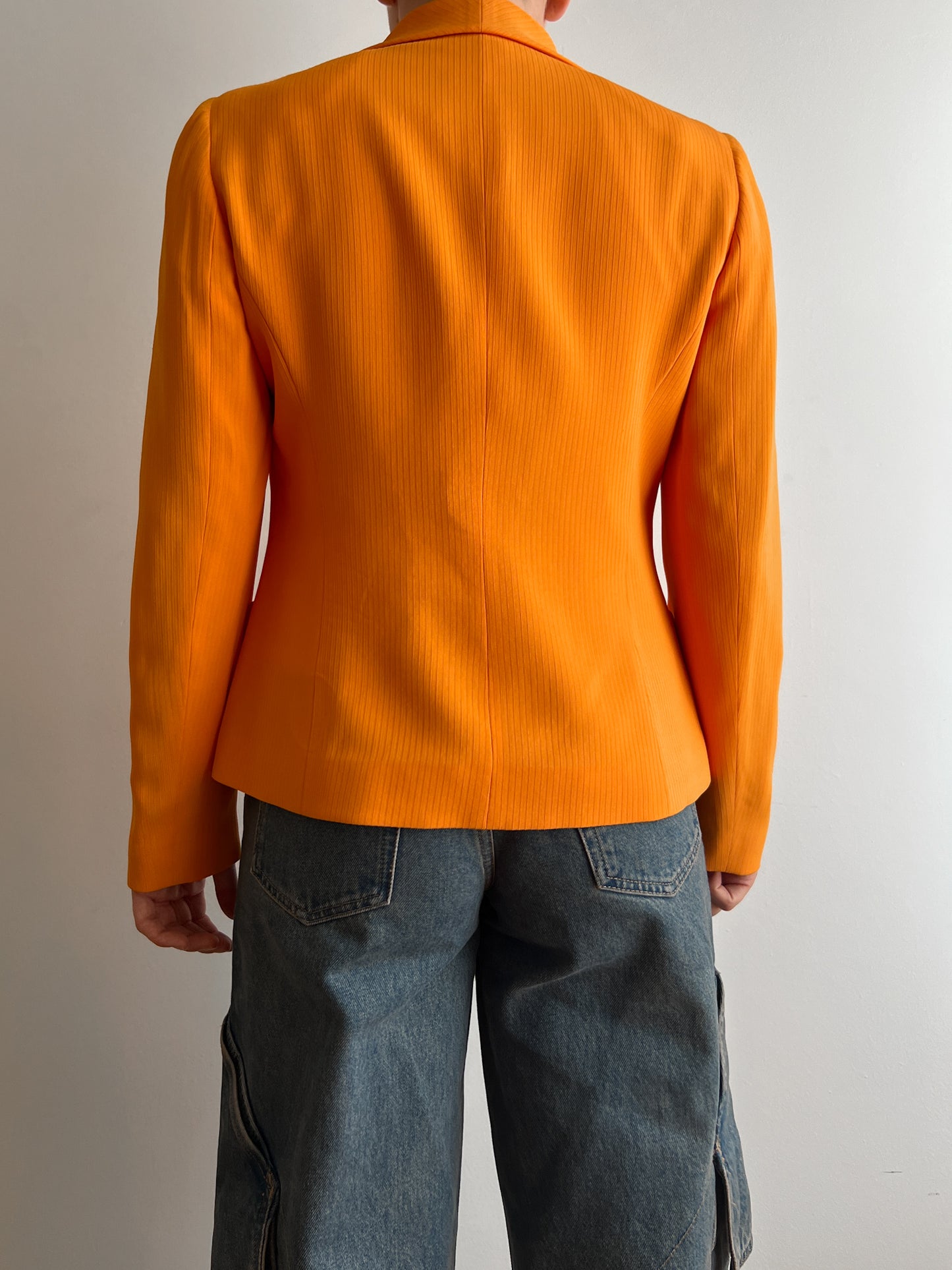 Ribbed orange jacket