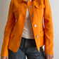 Ribbed orange jacket