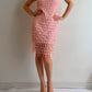 Sequins pink dress