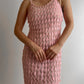 Sequins pink dress