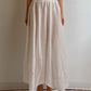 Pure linen white skirt-pants