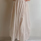 Pure linen white skirt-pants