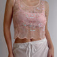 Beads pink top