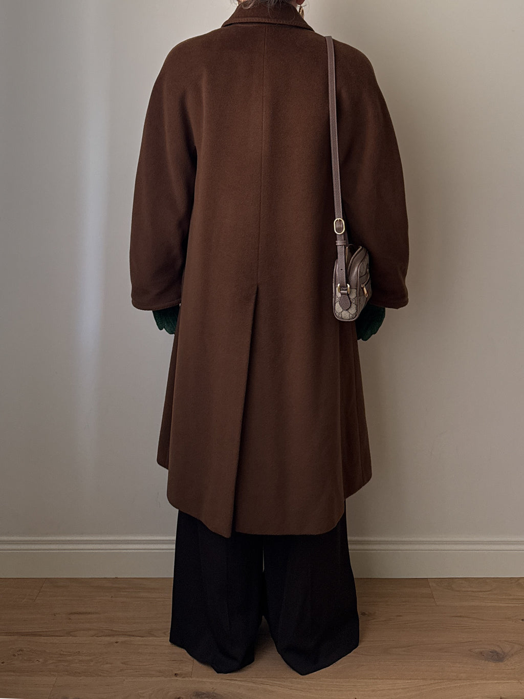 Cappotto Piacenza in pura lana vergine color cioccolato