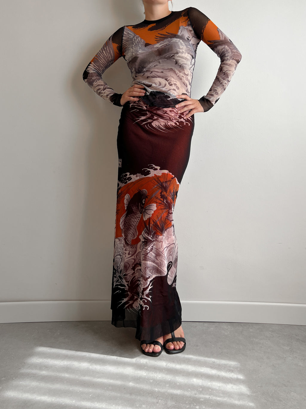 Jean Paul Gaultier semi-sheer set