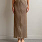 Issey Miyake Pleats Please beige skirt