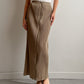 Issey Miyake Pleats Please beige skirt