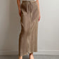 Issey Miyake Pleats Please beige skirt