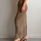 Issey Miyake Pleats Please beige skirt