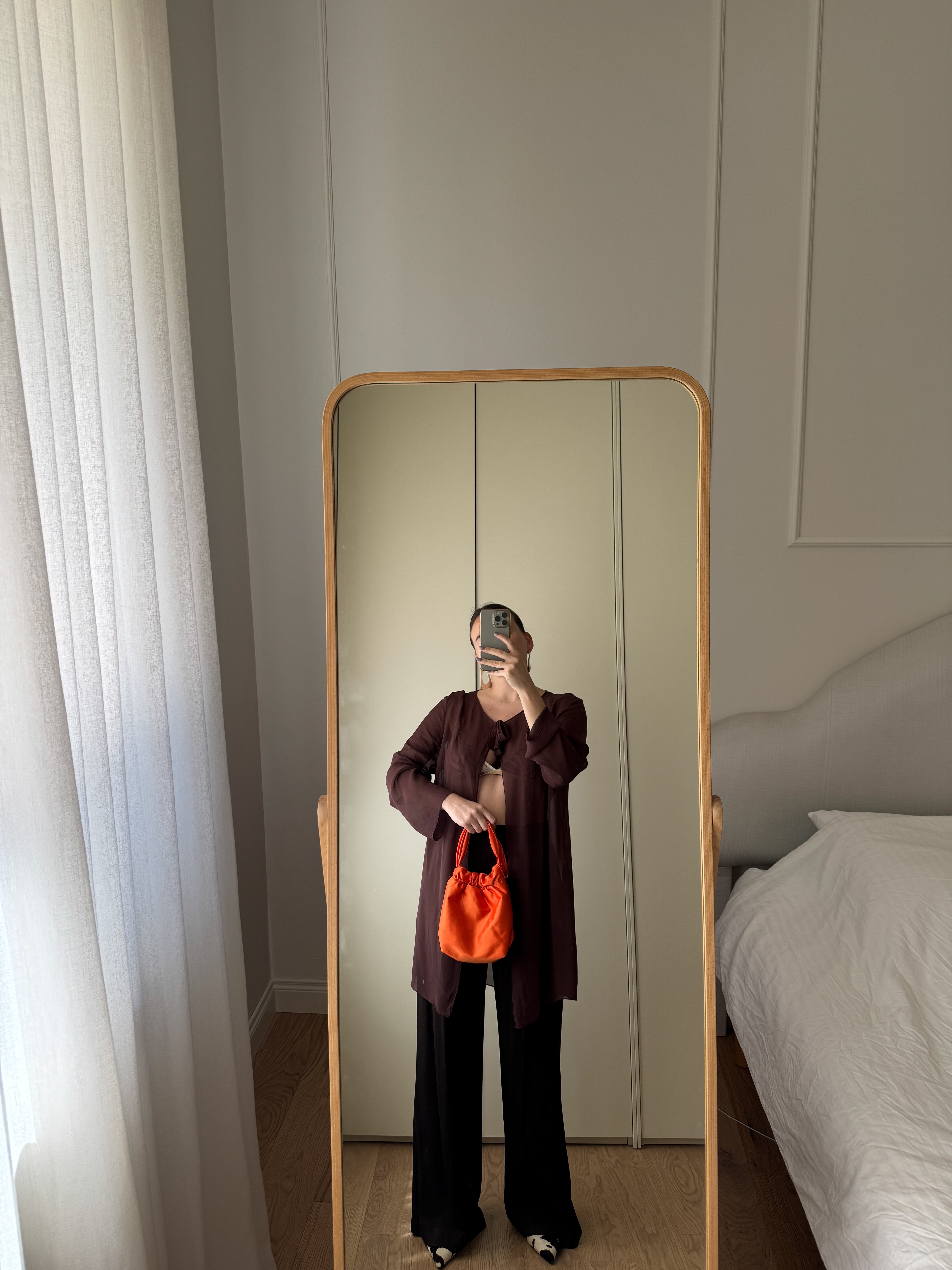 Blusa in pura viscosa color cioccolato