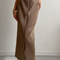 Issey Miyake Pleats Please beige skirt