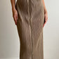 Issey Miyake Pleats Please beige skirt