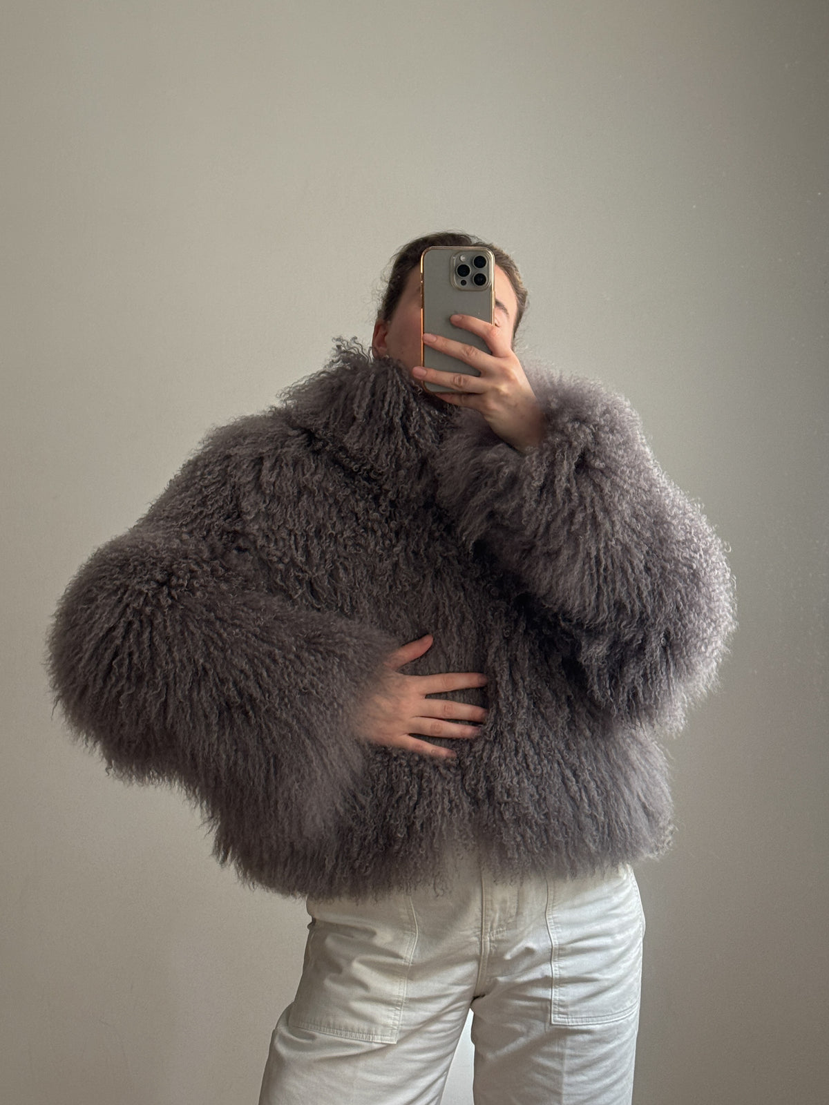 Pelliccia in mongolia - Grigio
