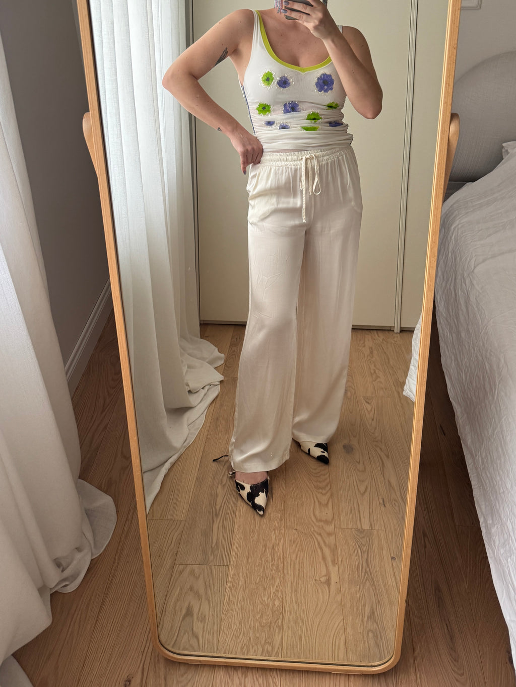 Pantaloni morbidi in pura viscosa
