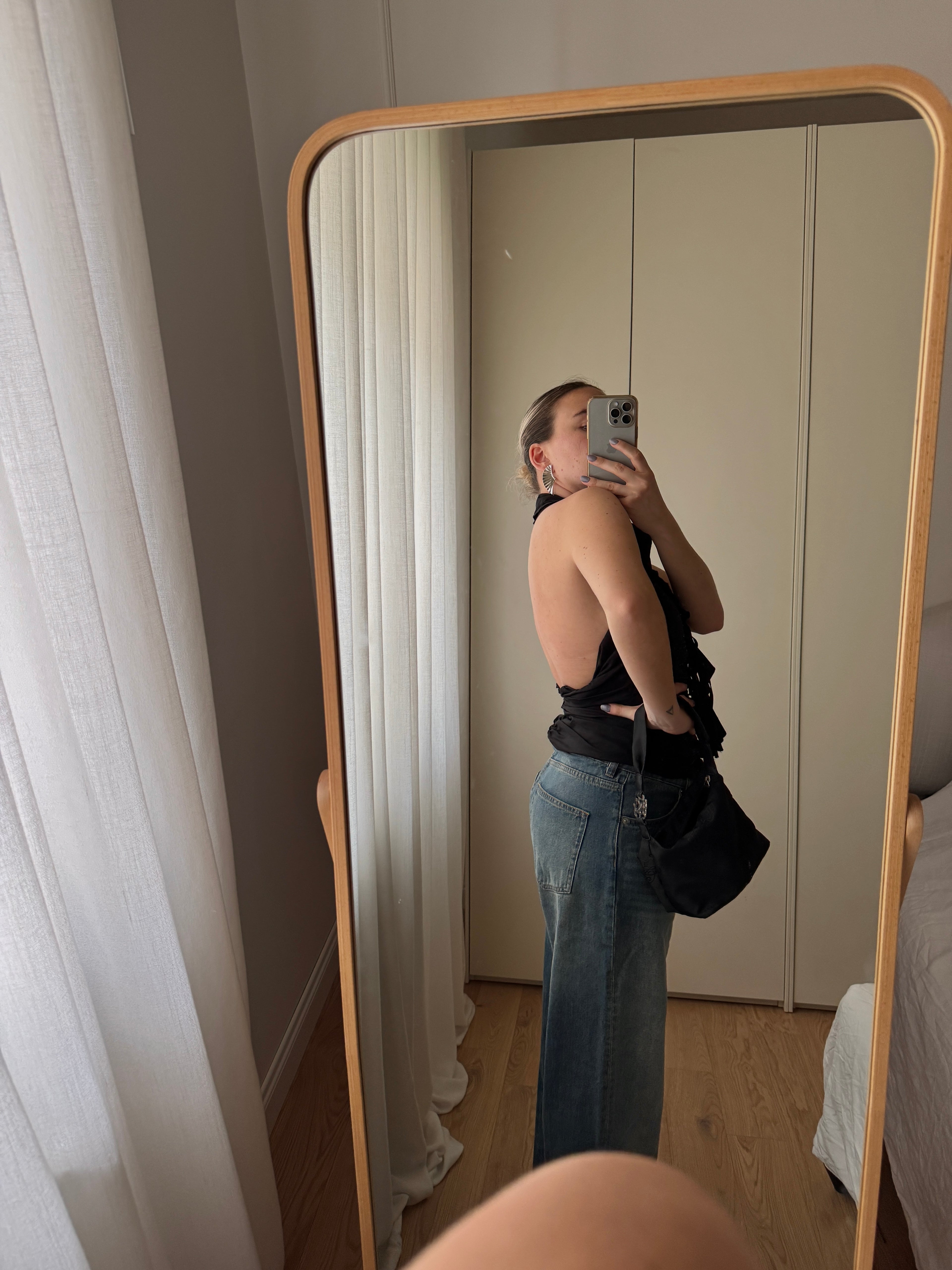Top Seventy in cotone e paillettes