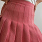 Pure wool pleated midi skirt