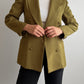 Viscose and wool olive blazer