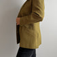 Viscose and wool olive blazer