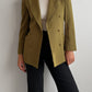 Viscose and wool olive blazer