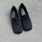 Genuine leather black moccassins