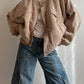 Silk and linen sand bomber