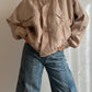 Silk and linen sand bomber