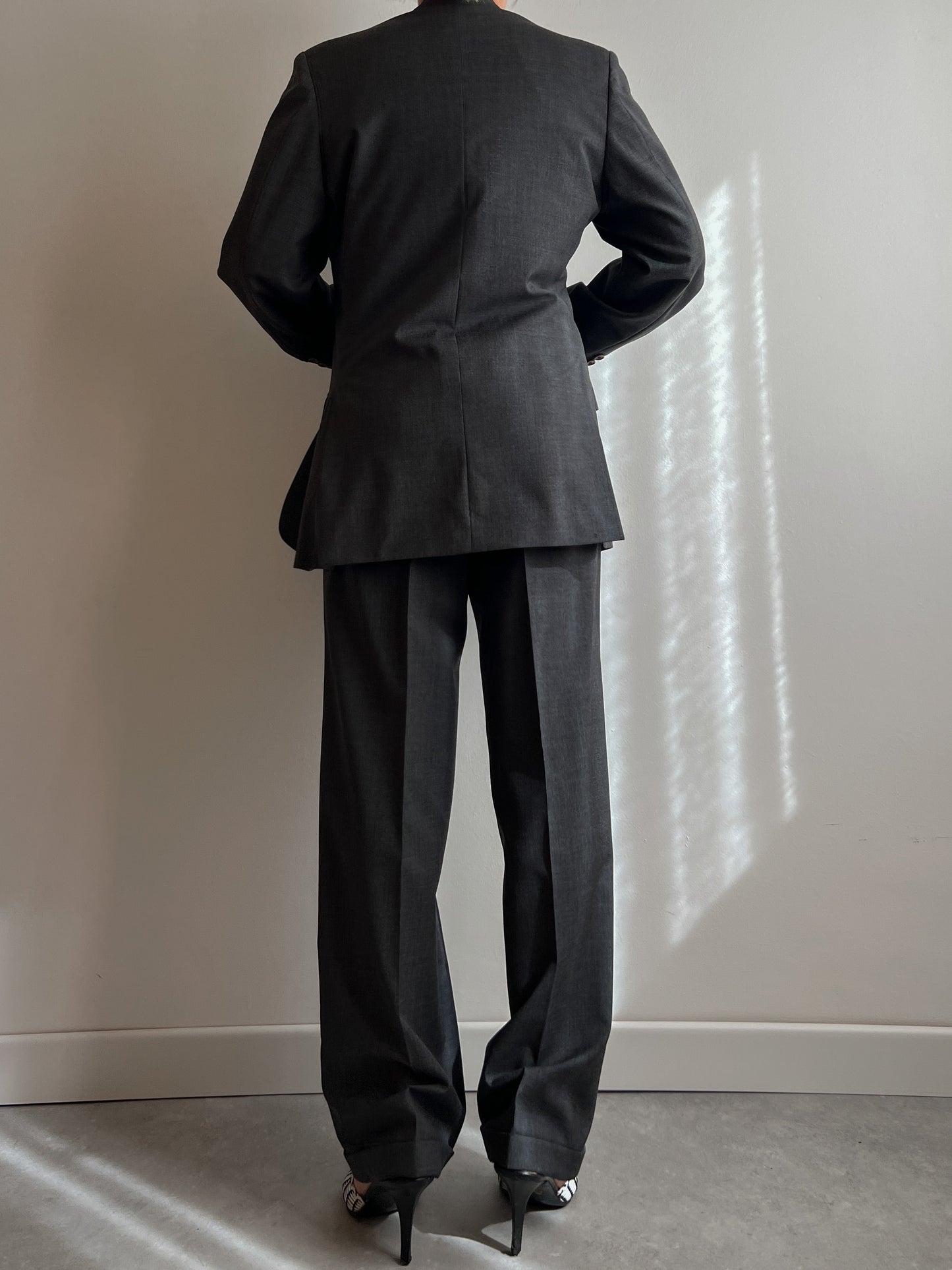 Pure virgin wool grey suit