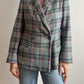 Pure wool tartan blazer