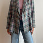 Pure wool tartan blazer