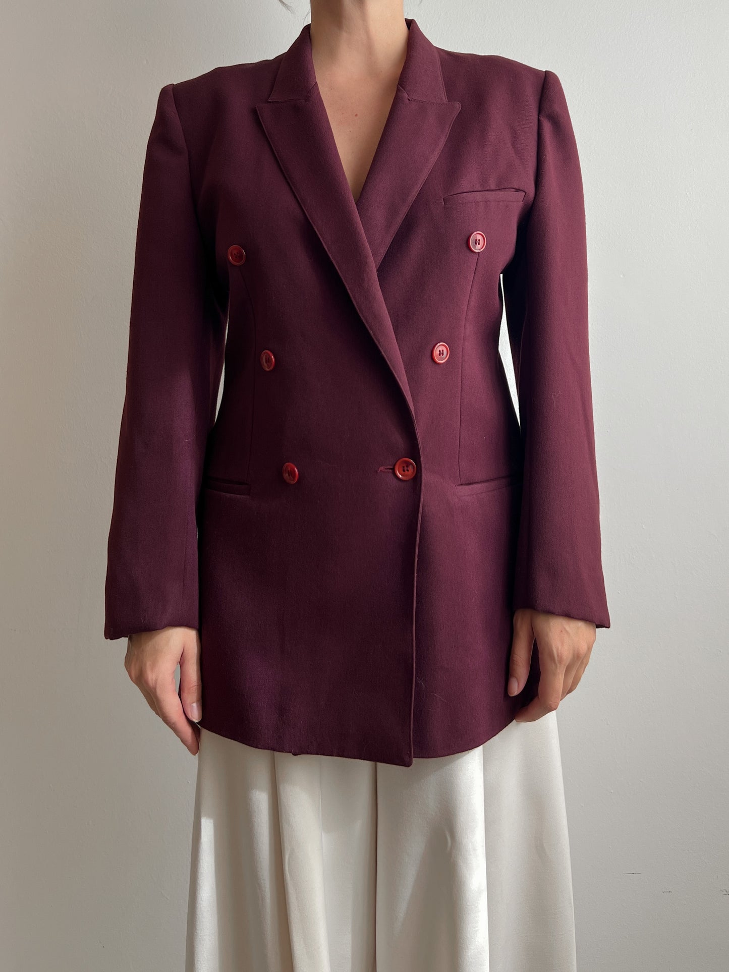 Pure wool purple blazer