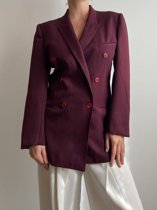 Pure wool purple blazer