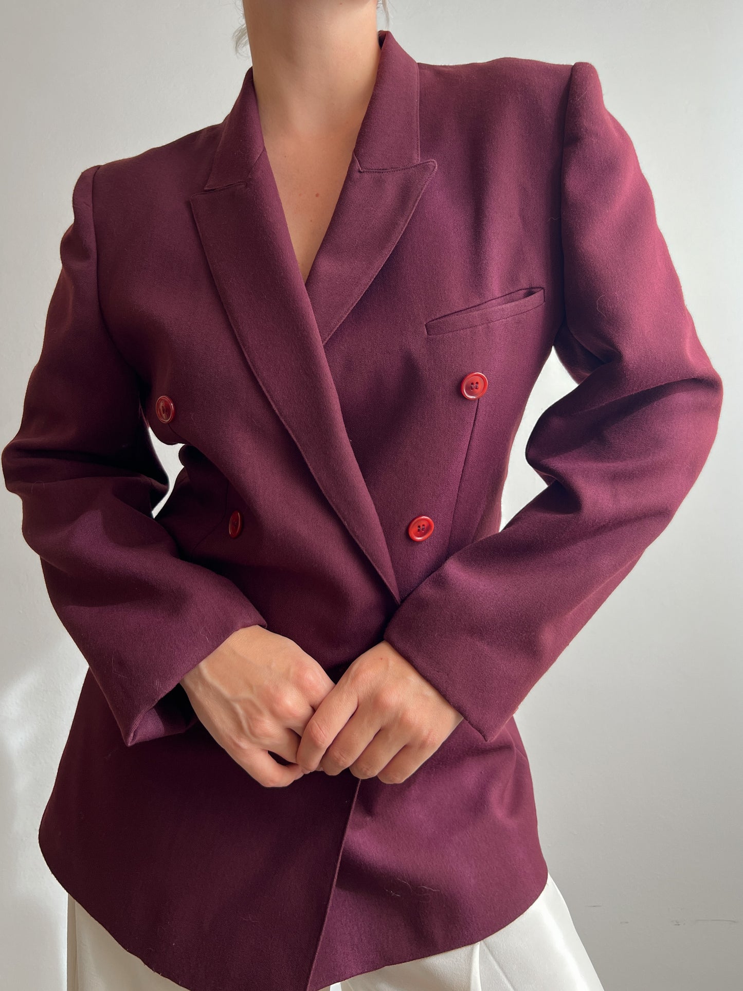 Pure wool purple blazer