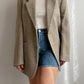 Pure wool sand blazer