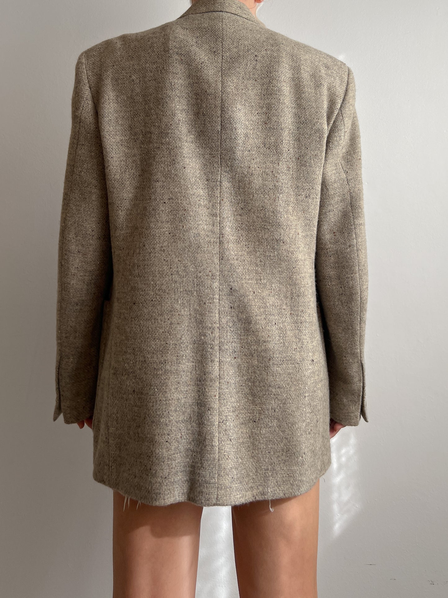 Pure wool sand blazer