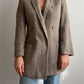 Pure wool herringbone blazer