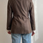 Pure wool brown pinstripe blazer