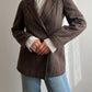 Pure wool brown pinstripe blazer