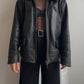 Real leather black jacket