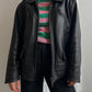 Real leather black jacket