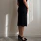 Wool tailored black dress