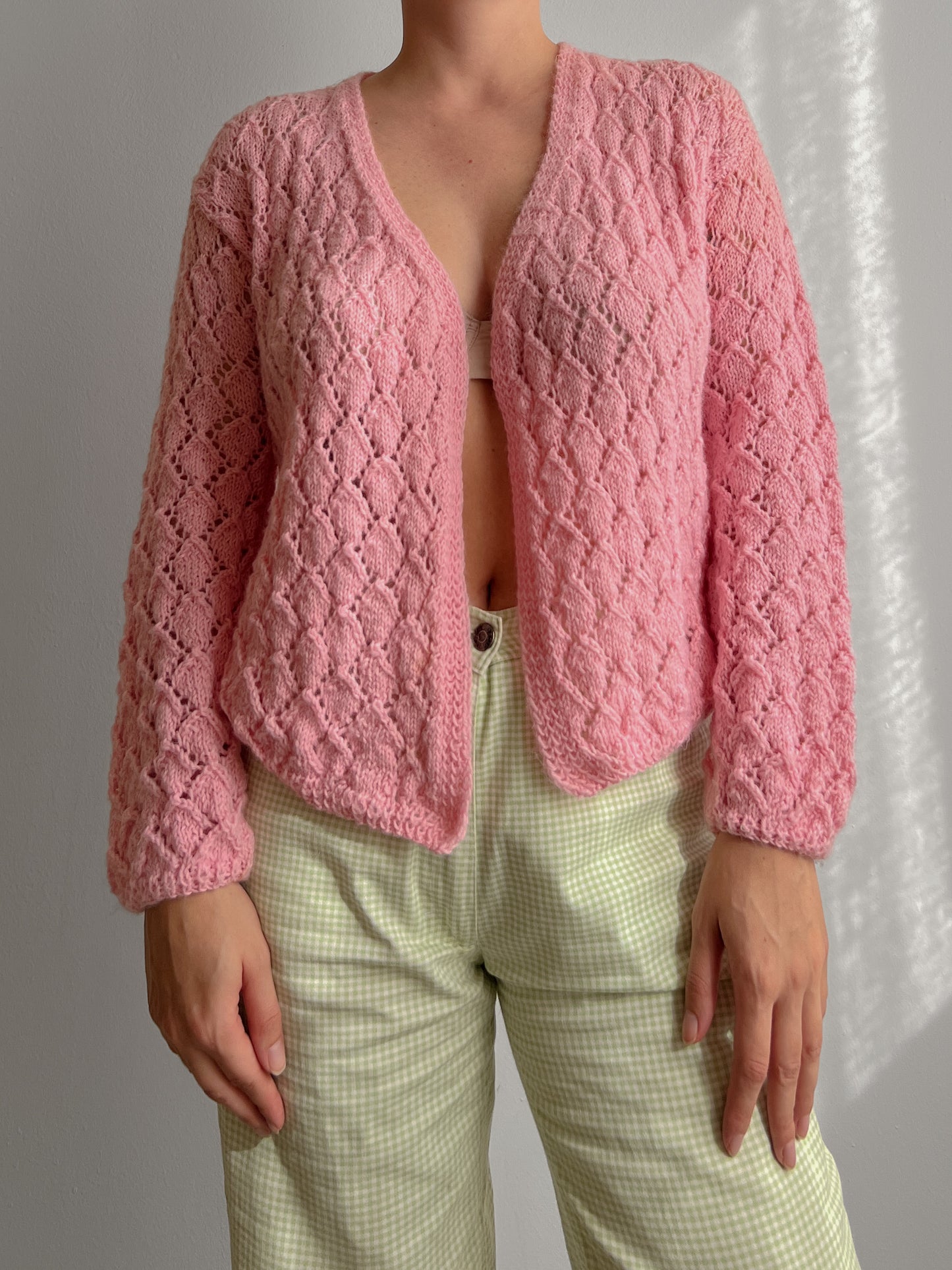 Pure wool embroidered cardigan