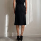 Wool tailored black dress