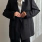 Pure wool double breast black blazer