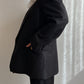 Pure wool double breast black blazer